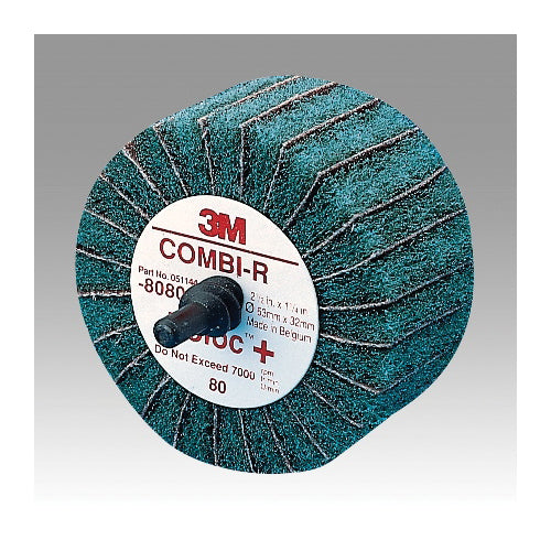 3M Scotch-Brite AB80802 - Scotch-Brite Combi-R Wheel 80802, 2-1/2 in x 1-1/4 in 80 x-Weight, Ab80802 7000077960 - eGrimesDirect