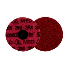 3M Scotch-Brite AB9183 - Scotch-Brite Roloc Precision Surface Conditioning Disc PN-DS Medium TS 4 in (101.6 mm) 25/Inner 100/Case Dispenser Pack 3M 7100263880 7100263880 - eGrimesDirect