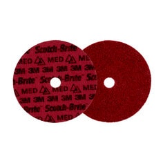 3M Scotch-Brite AB9215 - Scotch-Brite Precision Surface Conditioning Disc PN-DH Medium 7 in x 7/8 in (177.8 mm x 22.225 mm) 25/Case 3M 7100263894 7100263894 - eGrimesDirect