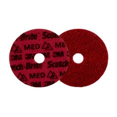 3M Scotch-Brite AB9219 - Scotch-Brite Precision Surface Conditioning Disc PN-DH Medium 5 in x 7/8 in (127 mm x 22.225 mm) 50/Case 3M 7100263890 7100263890 - eGrimesDirect