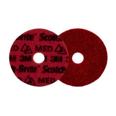 3M Scotch-Brite AB9224 - Scotch-Brite Precision Surface Conditioning Disc PN-DH Medium 4-1/2 in x 7/8 in (114.3 mm x 22.225 mm) 50/Case 3M 7100263885 7100263885 - eGrimesDirect