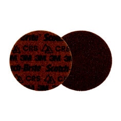 3M Scotch-Brite AB9242 - Scotch-Brite Precision Surface Conditioning Disc PN-DH Coarse 5 in x NH (127 mm x NH) 50/Case 3M 7100263915 7100263915 - eGrimesDirect