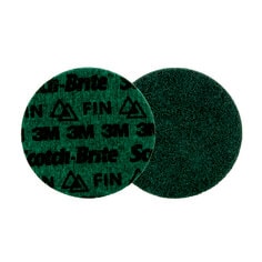 3M Scotch-Brite AB9255 - Scotch-Brite Precision Surface Conditioning Disc PN-DH Fine 4-1/2 in x NH (114.3 mm x NH) 50/Case 3M 7100263502 7100263502 - eGrimesDirect