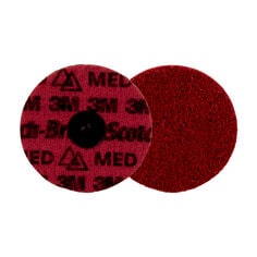 3M Scotch-Brite AB9281 - Scotch-Brite Roloc Precision Surface Conditioning Disc PN-DR Medium TR 4 in (101.6 mm) 25/Inner 100/Case Dispenser Pack 3M 7100264142 7100264142 - eGrimesDirect
