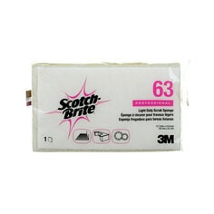 3M Scotch-Brite H-63 - Scotch-Brite Light Duty Scrub Sponge, H-63, 15.5 cm x 9.1 cm x 1.8 cm (6.1 in x 3.6 in x 0.7 in) H-63 7010029000 - eGrimesDirect