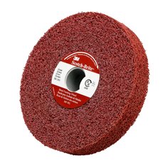 3M Scotch-Brite SB01866 - Scotch-Brite Metal Finishing Wheel, 6 in x 1 in x 1 in 4A Crs, Sb01866 7010365657 - eGrimesDirect