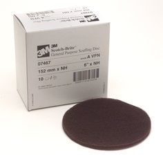 3M Scotch-Brite SB07467 - Scotch-Brite Scuffing Disc 07467, 6 in x No Hole A Vfn, 10 Per Box 4 Box Sb07467 7000120838 - eGrimesDirect