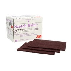 3M Scotch-Brite SB07777 - 3M Scotch-Brite Paint Prep Scuff Hand Pad, 07777, maroon 3M SB07777 7000120941 - eGrimesDirect