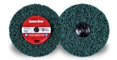 3M Scotch-Brite SB21555 - Scotch-Brite Roloc + Clean And Strip xt Pro Extra Cut Disc, Tr+, A Extra-Coarse, 4 in x 0.5 in (10.16 cm x 1.27 cm) Sb21555 7100173797 - eGrimesDirect