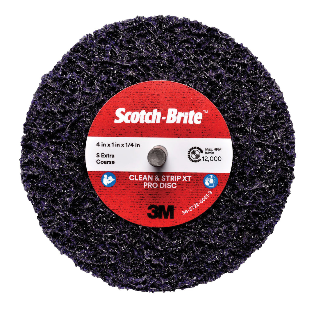 3M Scotch-Brite SB21569 - Scotch-Brite 4INxExtra-Coarse Silicon Carbide Clean and Strip XT Pro Disc 3M 7100173798 7100173798 - eGrimesDirect