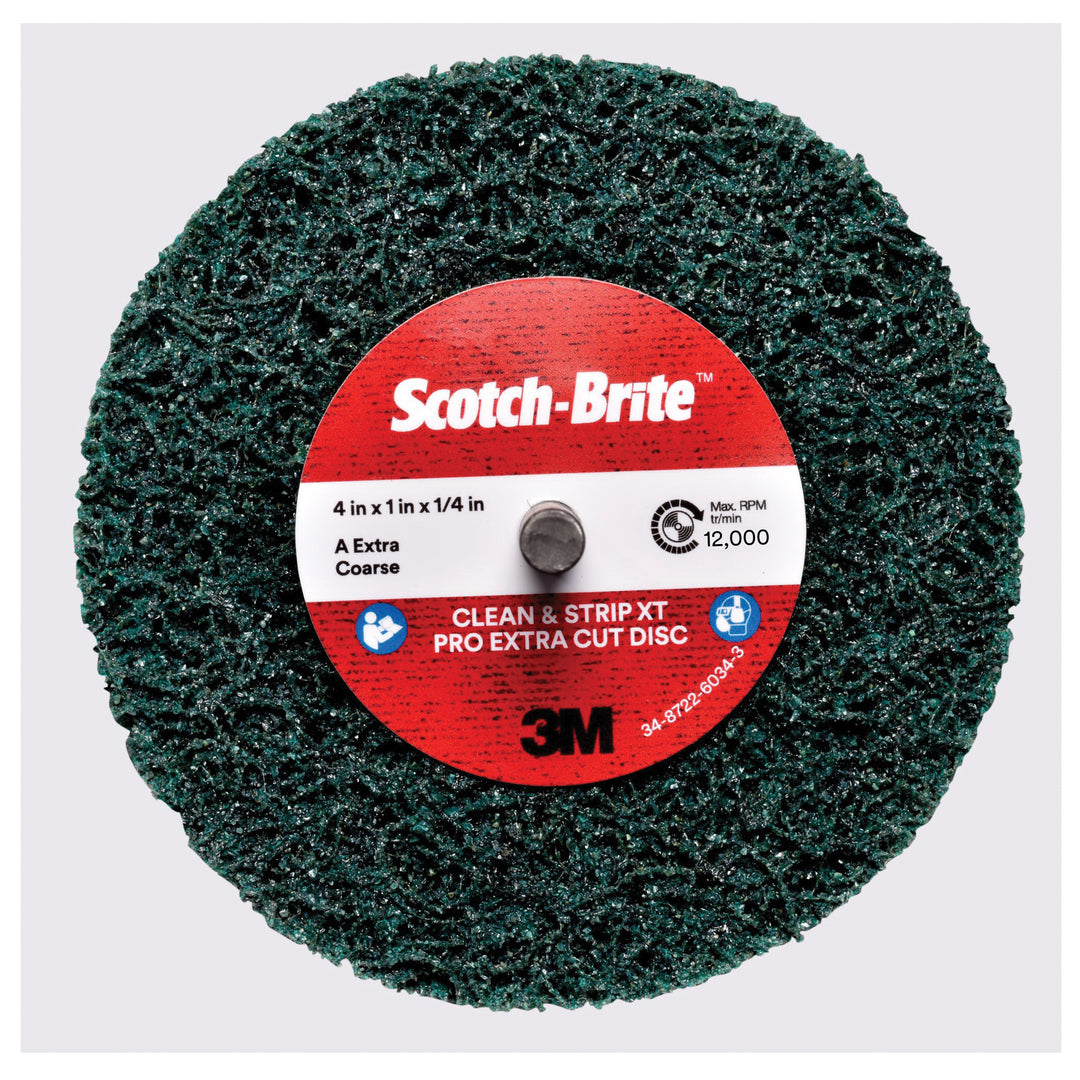 3M Scotch-Brite SB21631 - Scotch-Brite 4INxExtra-Coarse Aluminum Oxide Clean and Strip XT Pro Extra Cut Disc 3M 7100173921 7100173921 - eGrimesDirect