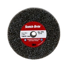 3M Scotch-Brite SM05529 - Scotch-Brite Deburr and Finish PRO Unitized Wheel DP-UW CRS+ 3 in x 1/4 in x 1/4 in (7.62 cm x 0.64 cm x 0.64 cm) 3M SM05529 7100105529 - eGrimesDirect