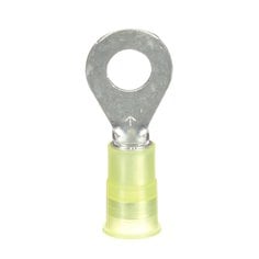 3M MNG10-14R/SX - 3M Scotchlok Ring Tongue Terminal, MNG10-14R/SX, yellow, nylon insulated with insulation grip, stud size 1/4 in (0.64 cm), 12-10 AWG 3M MNG10-14R/SX 7000133308 - eGrimesDirect