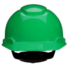 3M H-704SFV-UV - 3M SecureFit Hard Hat Green Vented 4-Point Pressure Diffusion Ratchet Suspension with UVicator 20/Case 3M 7100240003 7100240003 - eGrimesDirect