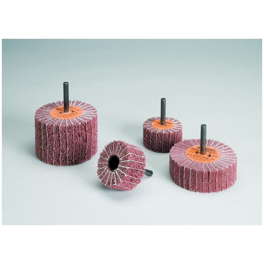 3M STA-898008 - Standard Abrasives Buff and Blend Combi-Wheel 898008, 3 in x 2 in x 1/4 in A MED 60, 5 per inner 50 per case 3M STA-898008 7000122259 - eGrimesDirect