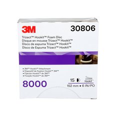 3M Trizact 30806 - 3M Trizact Hookit Foam Disc 6INx8000-grit 15 discs /Carton 4 Cartons /Case 3M 7100193783 7100193783 - eGrimesDirect