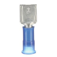 3M Scotchlok MNG14-250DFX female disconnect with blue nylon insulation, suitable for 16-14 AWG electrical wiring.
