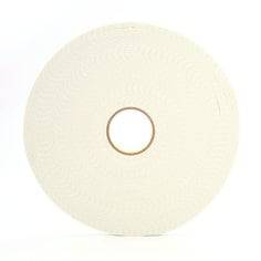 3M 4008 double coated urethane foam tape in off-white, 1/2 inch by 36 yards, double-sided adhesive tape for industrial use.
