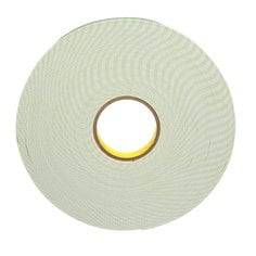 3M 4026-1X36 double coated urethane foam tape in off-white, 1 inch wide and 36 yards long, shown in image.