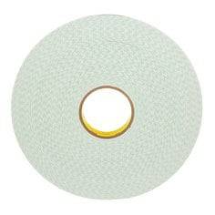 3M 4032-1X72 double coated urethane foam tape in off-white, 1 inch by 72 yards, shown in roll form for industrial use.