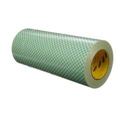 3M 410M double coated white tape, 12 inch by 36 yards, 5mil thickness, double-sided adhesive for industrial use
