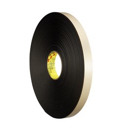 3M 4492B-3/4X72 - Double Coated Polyethylene Foam Tape 4492 Black (3/4 Inch x 72 Yards) 7000123709 - eGrimesDirect