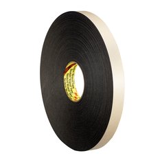 3M 4496B-1/2X36 - Double Coated Polyethylene Foam Tape 4496 Black (1/2 Inchx 36 Yards) 7000123705 - eGrimesDirect