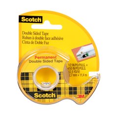 3M Scotch 137-ESF-RP - Double Sided Tape 137-ESF (1/2 Inch x 12.5 Yards) 7100141518 - eGrimesDirect