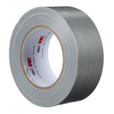 3M 1900 Silver duct tape, 1.88 inch wide by 50 yards, durable silver-colored duct tape for sealing and repairs.