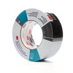 3M 3900 black multi-purpose duct tape rolled, 1.89 inch wide, 60 yards long, suitable for sealing and repairs.