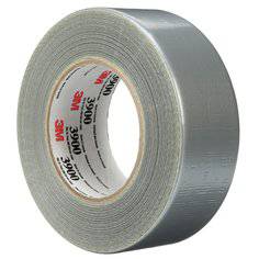 Silver 3M 3900 multi-purpose duct tape, 1.89 inches wide and 60 yards long, shown rolled with a smooth surface.