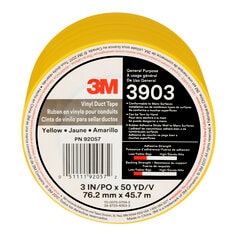 3M 3903-3X50-YLW - Vinyl Duct Tape 3903 Yellow (3 Inch x 50 Yards) 7010378167 - eGrimesDirect