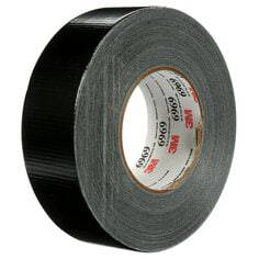 3M 6969 black heavy-duty duct tape, 1.89 inch wide, 60 yards long, durable adhesive for heavy-duty repairs and sealing.