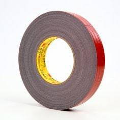 3M Performance Plus duct tape 8979N in nuclear red, 0.95 inch wide, 60 yards long, showing the vibrant red tape roll.
