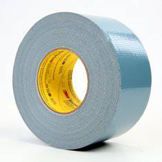 3M Performance Plus Duct Tape 8979N in Slate Blue, 2.8 inch x 60 yards, shown rolled with taped surface and tape end.