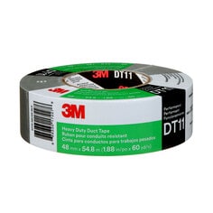 3M DT11-48X55-SL - Heavy Duty Duct Tape DT11 Silver (1.89 Inch x 60 Yards) 7100158346 - eGrimesDirect