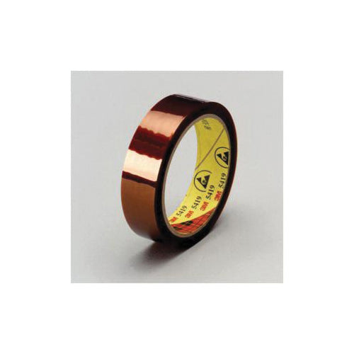 3M 5419-1X36 - Low Static Polyimide Film Tape 5419 Gold Plastic Core 1 Inch x 36 Yards 2.7 mil 7000125231 - eGrimesDirect