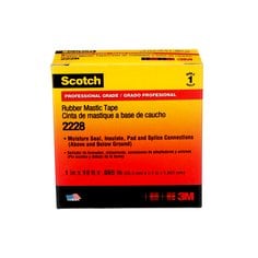 3M Scotch 2228-1X10 - Rubber Mastic Tape 2228 in Black (65 mil x 1 Inch x 10 ft) 7000006048 - eGrimesDirect