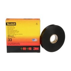 3M Scotch SUPER33-1/2X36 - Super 33+ Vinyl Electrical Tape Black 7 mil (0.18 mm) 1/2 in x 108 ft (13 mm x 33 m) 7000057496 - eGrimesDirect