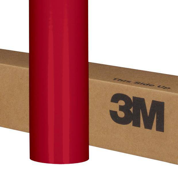 3M Scotchcal 7725-53 ElectroCut graphic film in Cardal Red, 48-inch by 50-yard roll, for vibrant vehicle and sign graphics.