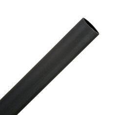 3M EPS300-3/4-BK-48 black heat shrink thin-wall flexible polyolefin tubing for enclosures, 3/4 inch by 4 inches.