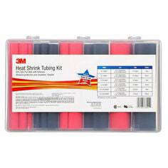 3M EPS300-KIT heat shrink thin-wall flexible polyolefin tubing in black and red, showing the black and red tubing pieces.