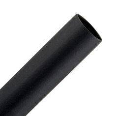 3M FP301-3/8X6BK black heat shrink thin-wall tubing, 3/8 inch by 6 inches, suitable for electrical enclosures.