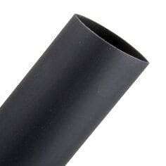 Black 3M FPSM301-1X50BK heat shrink thin-wall tubing, 1-inch diameter, 50 feet long, used for electrical enclosures.