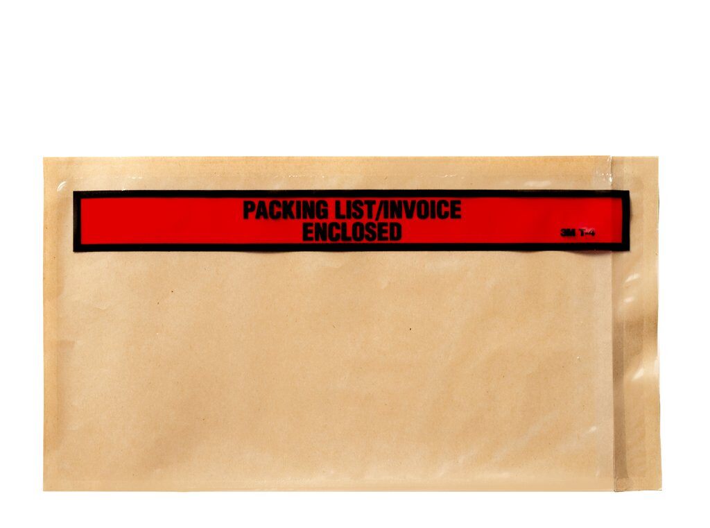 3M T-4-INV-ENCL - Top Print Packing List Envelope Ple-T4 5-1/2 in x 10 in 10 7000001263 - eGrimesDirect