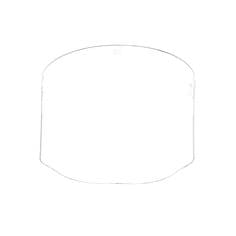 3M 82700 clear propionate faceshield with molded design for face protection, featuring adjustable headband and transparent shield.