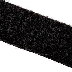 Black 3M SJ3418FR flame-resistant loop fastener spool, 1 inch wide and 50 yards long, with textured hook and loop surfaces.