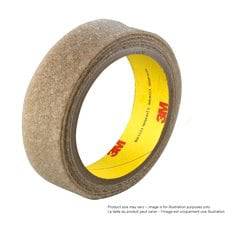 3M flame resistant hook and loop fastener SJ3519FR in white, 1 inch by 50 yards, shown on a white background.