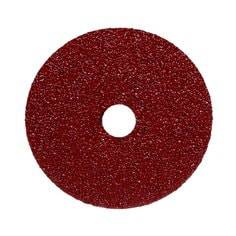 3M AB89590 Closed Coat Fibre Disc with 36+ Grit ceramic alumina, 5-inch diameter, 7/8-inch arbor, for grinding and sanding.