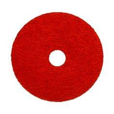 3M AB89598 Closed Coat Fibre Disc 782C Ceramic 60+ Grit, 4.5-inch diameter with 7/8-inch arbor, for grinding and finishing.